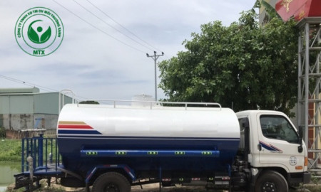 Cho thuê xe bồn chở nước sạch Môi Trường Xanh uy tín, nhiều loại xe