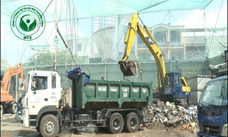 Thu gom rác thải xây dựng Môi Trường Xanh, giá rẻ, an toàn