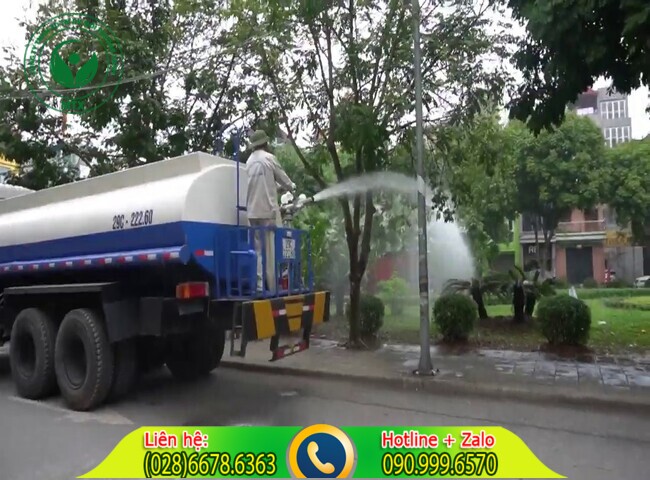 Cho thuê xe bồn tưới cây