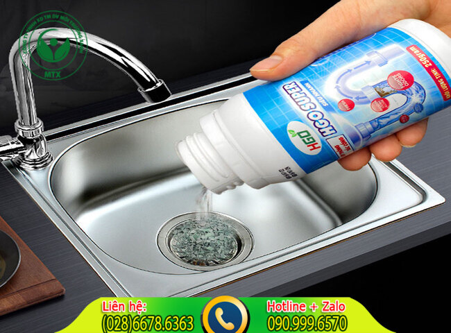 Những loại bột hủy trong ống cống bị tắc mỡ