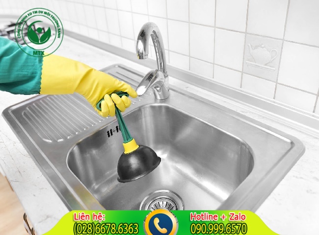 Th&ocirc;ng bồn rửa ch&eacute;n quận G&ograve; Vấp MTX cam kết